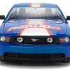 2010 Ford Mustang GT "Rekudo" Blue Metallic with Red and Silver Stripes "Bigtime Muscle" Series 1/24 Diecast Model Car by Jada