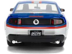 2010 Ford Mustang GT "Rekudo" Blue Metallic with Red and Silver Stripes "Bigtime Muscle" Series 1/24 Diecast Model Car by Jada
