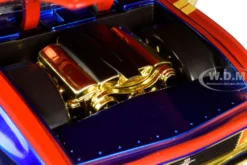 1973 Ford Mustang Mach 1 Captain Marvel Diecast Figurine Avengers Marvel Series 1/24 Diecast Model Car Jada 31193