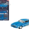 Ford Mustang Mach 1 Grabber Blue with Silver Stripes Limited Edition 1/64 Diecast Model Car by Mini GT