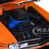 1970 Ford Mustang Mach 1 428 Twister Special Orange with Black Stripes Special Edition 1/18 Diecast Model Car Maisto 31453or