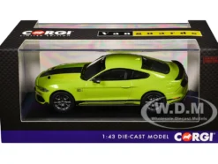Ford Mustang Mk6 Mach 1 RHD (Right Hand Drive) Grabber Yellow with Black Stripes