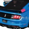 Ford Mustang Shelby GT500 Blue Metallic with Pink Stripes and Black Hood and Top "Pink Slips" Series 1/18 Diecast Model Car by Jada