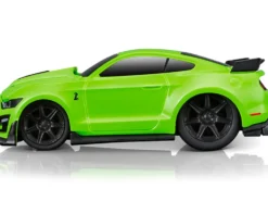 2020 Ford Mustang Shelby GT500 Bright Green Black Stripes 1/64 Diecast Model Car Muscle Machines 15550