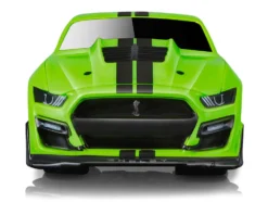 2020 Ford Mustang Shelby GT500 Bright Green Black Stripes 1/64 Diecast Model Car Muscle Machines 15550