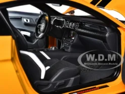 Ford Mustang Shelby GT500 Cyber Orange Metallic with Black Stripes 1/18 Model Car by Autoart