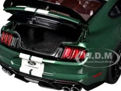 Ford Mustang Shelby GT500 Eruption Green Metallic with White Stripes 1/18 Model Car by Autoart