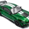 2020 Ford Mustang Shelby GT500 Fast Track Eruption Green Metallic with White Stripes 1/43 Diecast Model Car by Solido