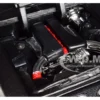 1967 Ford Mustang Shelby GT500 Matt Dark Gray Black Stripes 1/24 Diecast Model Car Jada 97411
