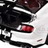 Ford Mustang Shelby GT500 Oxford White with Black Stripes 1/18 Model Car by Autoart