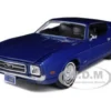 1971 Ford Mustang Sportsroof Blue 1/24 Diecast Model Car Motormax 73327