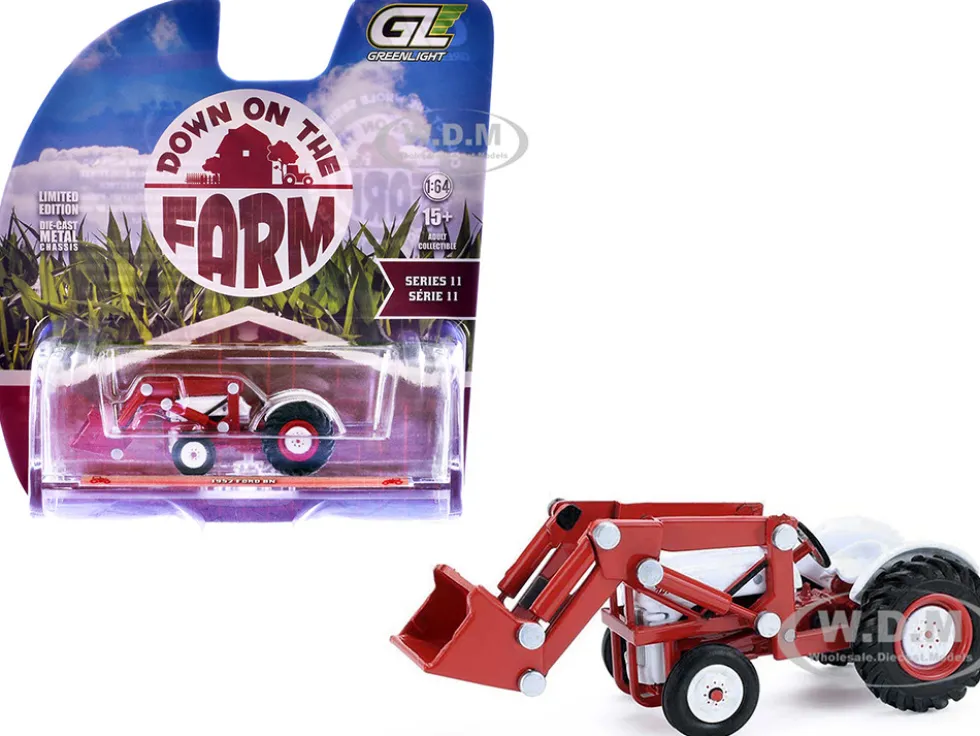 1952 Ford 8N Tractor Red and White "Down on the Farm" Series 11 1/64 Diecast Model by Greenlight