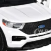 2022 Ford Police Interceptor Utility Unmarked White "Builder's Kit" "Law Enforcement and Public Service" Series 1/24 Diecast Model Car by Motormax