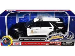 2022 Ford Police Interceptor Utility Black and White 