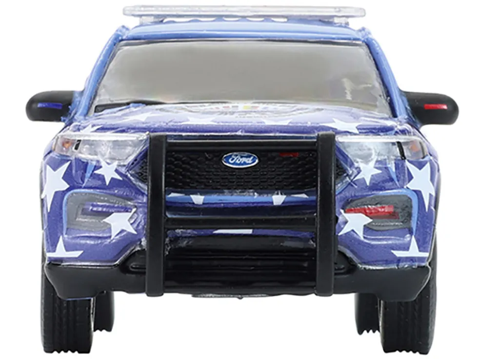 2022 Ford Police Interceptor Utility "Miami Police Department Hispanic Heritage Month" Blue with Graphics "Hobby Exclusive" Series 1/64 Diecast Model Car by Greenlight