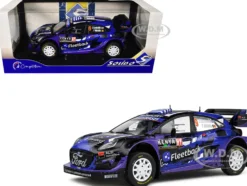 Ford Puma Rally1 Hybrid #9 Jourdan Serderidis - Frederic Miclotte "Safari Rally Kenya" (2022) "Competition" Series 1/18 Diecast Model Car by Solido