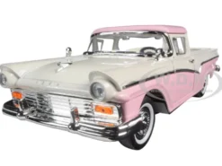 1957 Ford Ranchero Pickup Truck Pink 1/18 Diecast Model Road Signature 92208