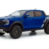 2024 Ford Ranger Raptor Pickup Truck Blue Lightning Metallic 1/18 Diecast Model Car by Solido