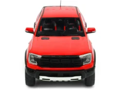 2024 Ford Ranger Raptor Pickup Truck Orange Red 1/18 Diecast Model Car by Solido
