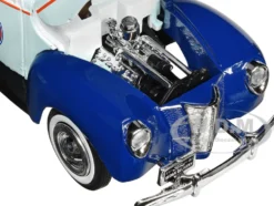 1940 Ford Sedan Delivery Light Blue and White Gulf Oil Gulfpride Gulf Die Cast Collection 1/24 Diecast Model Car Motormax 79661GULF