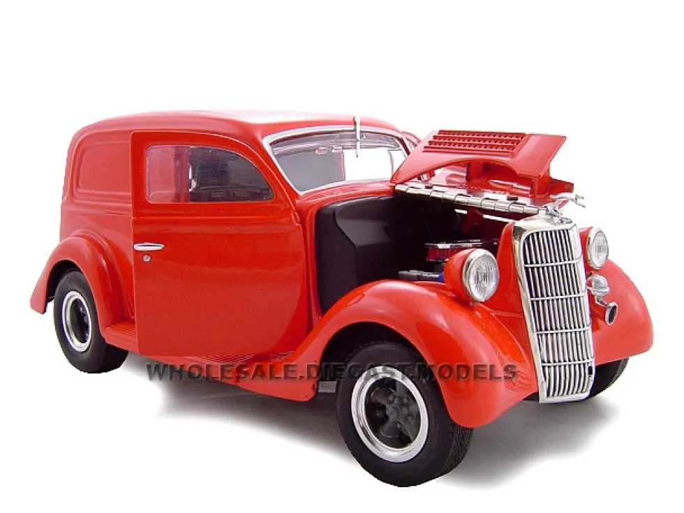 1935 Ford Sedan Delivery Red 1/24 Diecast Car Unique Replicas 18526