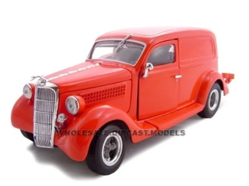 1935 Ford Sedan Delivery Red 1/24 Diecast Car Unique Replicas 18526