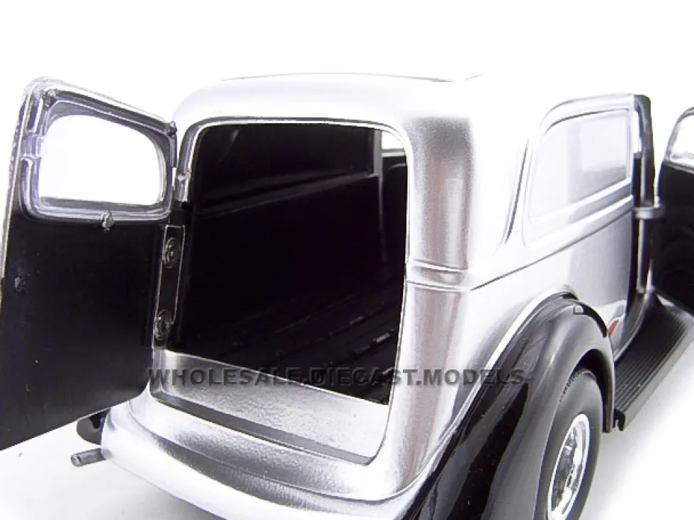 1935 Ford Sedan Delivery Silver 1/24 Diecast Car Unique Replicas 18523