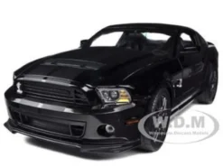 2013 Ford Shelby Cobra GT500 SVT Black with Black Stripes 1/18 Diecast Car Model Shelby Collectibles 392