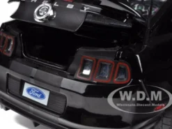 2013 Ford Shelby Cobra GT500 SVT Black with Black Stripes 1/18 Diecast Car Model Shelby Collectibles 392