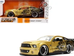 2008 Ford Shelby Mustang GT-500KR Gold Metallic and Black with Graphics 