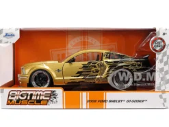 2008 Ford Shelby Mustang GT-500KR Gold Metallic and Black with Graphics 