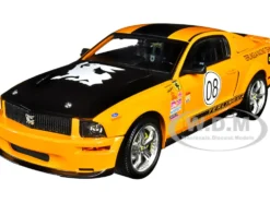 2008 Ford Shelby Mustang #08 Terlingua Orange Black Shelby Collectibles Legend Series 1/18 Diecast Model Car Shelby Collectibles SC297