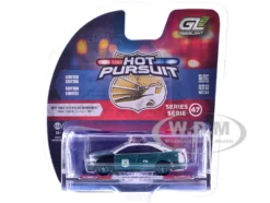2014 Ford Taurus "New York Police Department (NYPD) Vintage Tribute Livery" Green and Black with White Top "Hot Pursuit" Series 47 1/64 Diecast Model Car by Greenlight