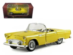 1955 Ford Thunderbird Convertible Yellow 1/32 Diecast Car Model Arko Products 05521