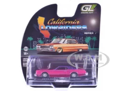1975 Ford Thunderbird Lowrider Pink Metallic with Purple Top and Graphics with Purple Interior