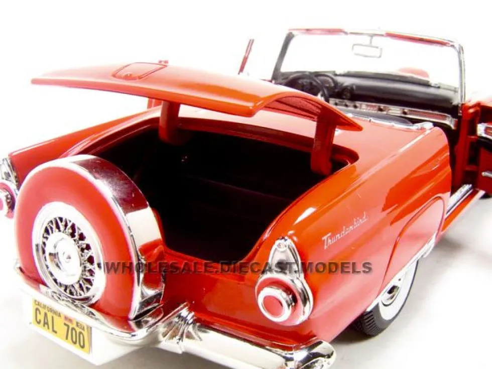 1956 Ford Thunderbird Red 1/18 Diecast Model Car Motormax 73173