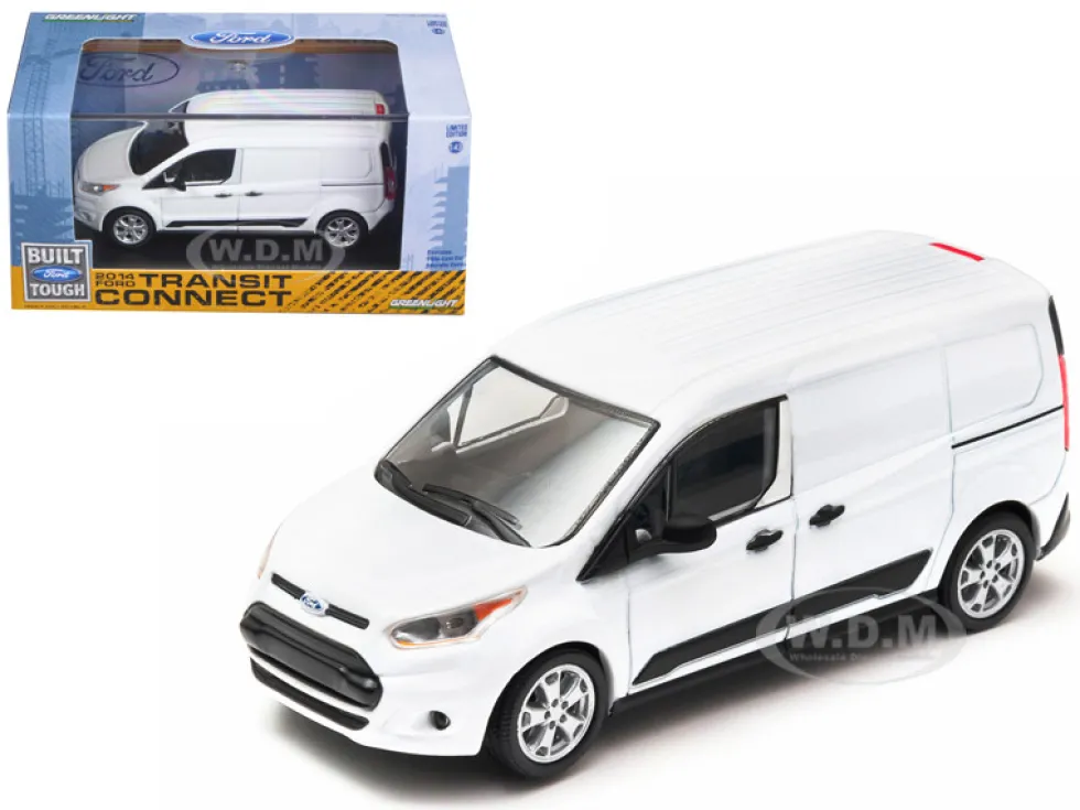 2014 Ford Transit Connect V408 Van White 1/43 Diecast Model Car Greenlight 86044