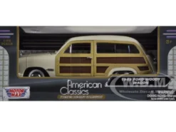 1949 Ford Woody Beige 1/24 Diecast Model Car Motormax 73260