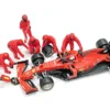 Formula One F1 Pit Crew 7 Figurine Set Team Red 1/43 Scale Models American Diorama 38382