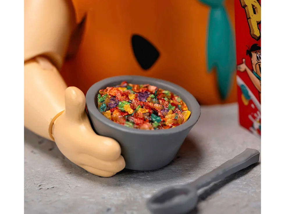 Fred Flintstone 6" Moveable Figure with Accessories and Alternate Head and Hands "The Flintstones - Post Fruity Pebbles" Model by Jada
