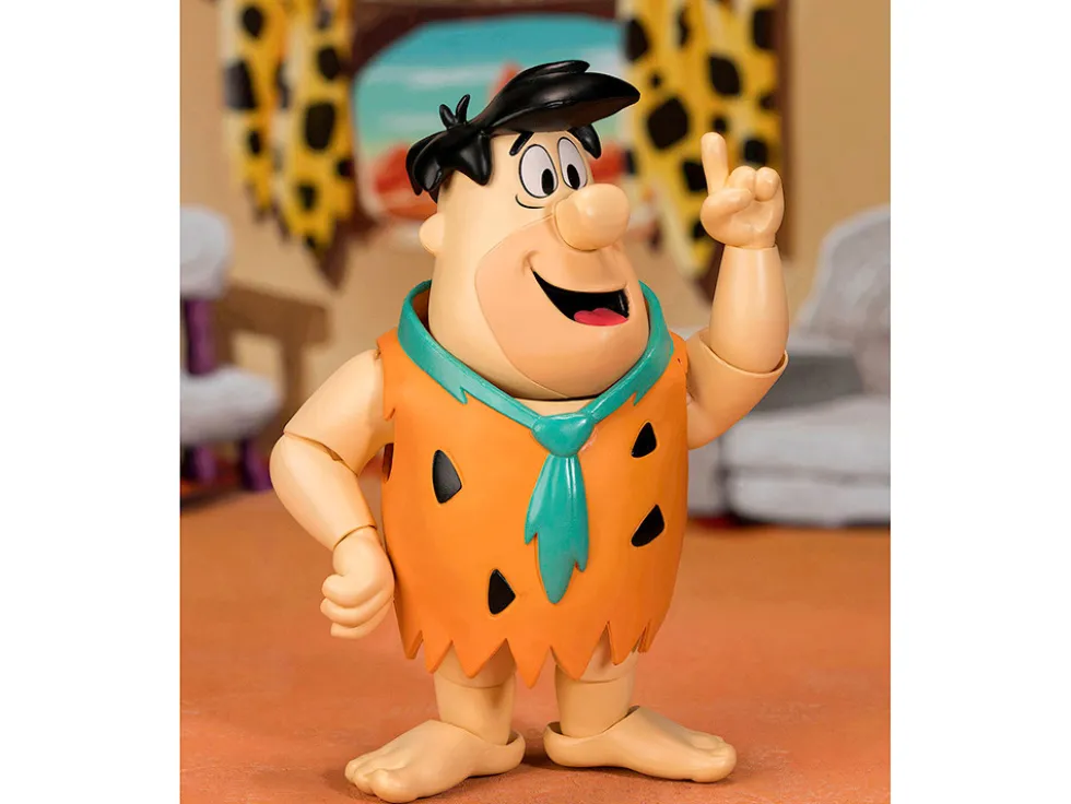 Fred Flintstone 6" Moveable Figure with Accessories and Alternate Head and Hands "The Flintstones - Post Fruity Pebbles" Model by Jada