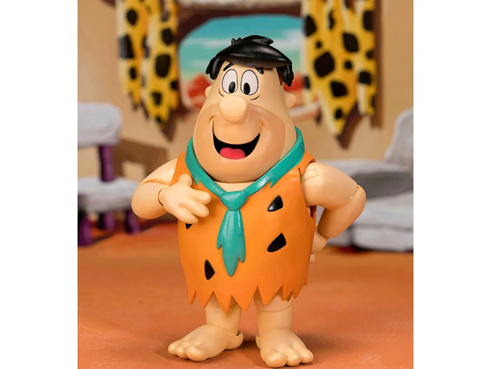 Fred Flintstone 6" Moveable Figure with Accessories and Alternate Head and Hands "The Flintstones - Post Fruity Pebbles" Model by Jada