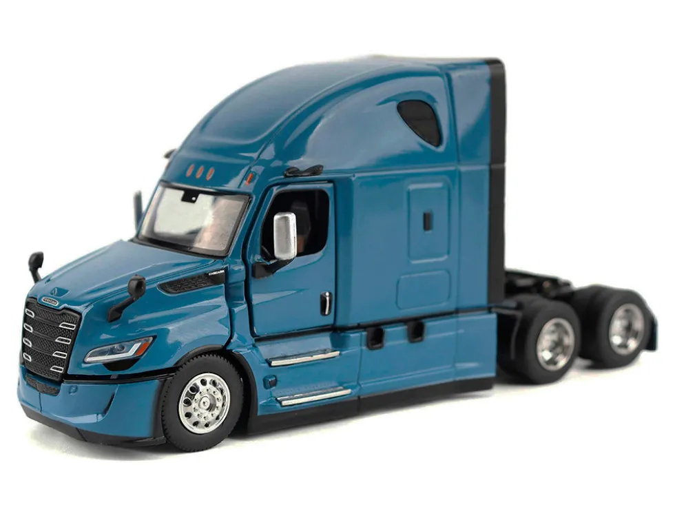 2025 Freightliner Cascadia Gen-5 Sleeper Cab Truck Tractor Signature Blue "Transport Series" 1/64 Diecast Model by Diecast Masters