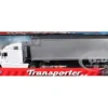 Freightliner Columbia Truck White with Gray Container 1/32 Diecast Model by Welly