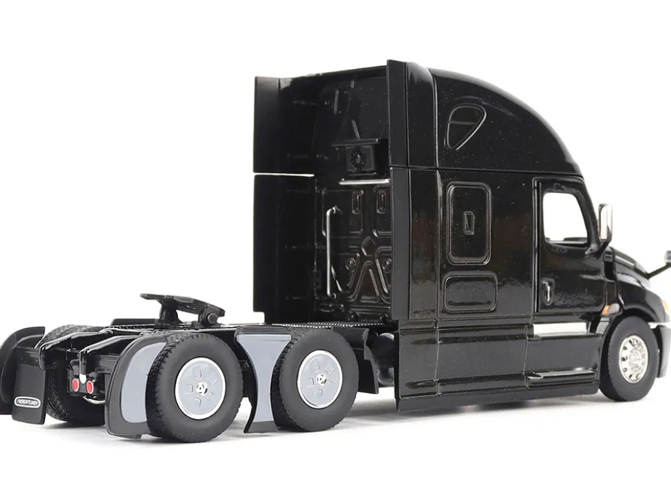 Freightliner New Cascadia Sleeper Cab Truck Tractor Black "Transport Series" 1/50 Diecast Model by Diecast Masters
