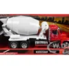 Freightliner 114SD Cement Mixer Red and White "Long Haul Truckers" Series 1/32 Diecast Model by New Ray