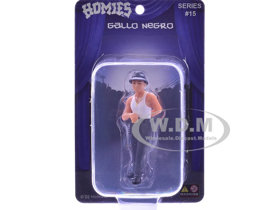 Gallo Negro 1.75" Figure "Special Release" #1 Series 15 Model by Homies