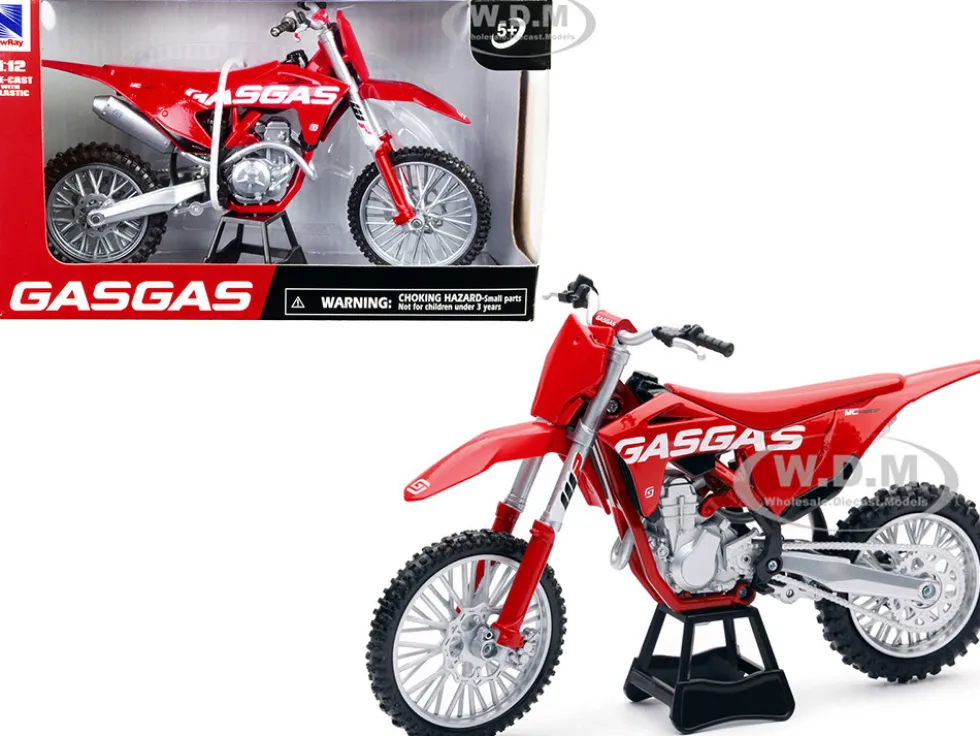 GasGas MC 450F Bike Motorcycle Red 1/12 Diecast Model New Ray 58293