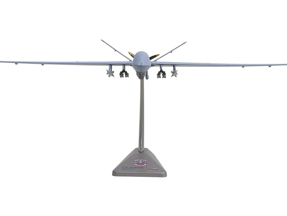 General Atomics MQ-9A Reaper Block 5 UAV "New York Air National Guard, 108th Attack Squadron, Hancock Field Air National Guard Base" United States Air Force "Military" Series 1/72 Diecast Model Airplane by Herpa