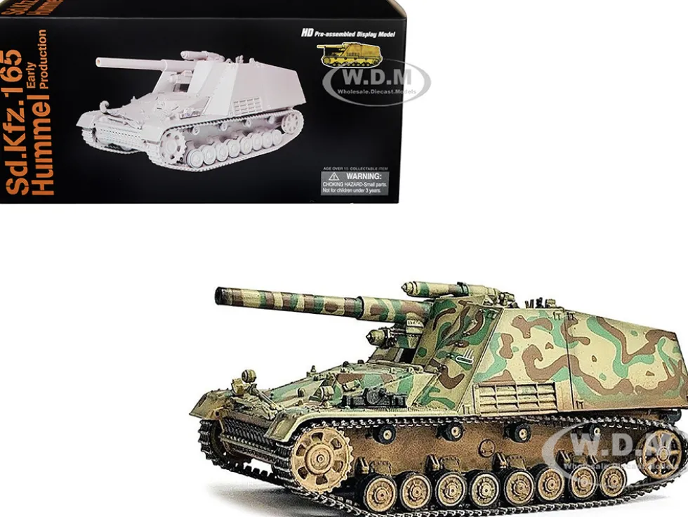 German Sd Kfz 165 Hummel Self Propelled Gun V2 Early Production German Army NEO Dragon Armor Series 1/72 Plastic Model Dragon Models 63180